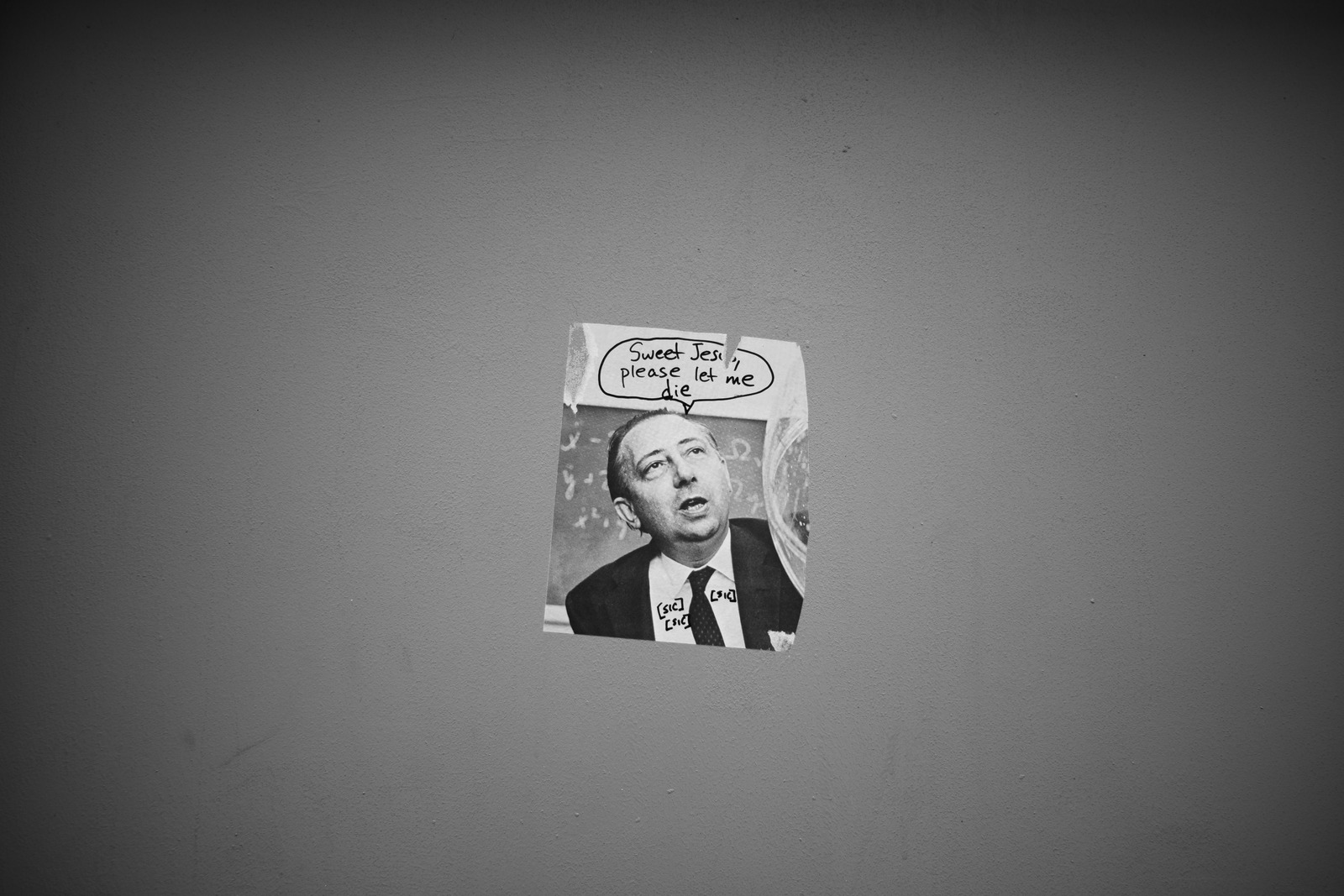 A Plea on a Wall