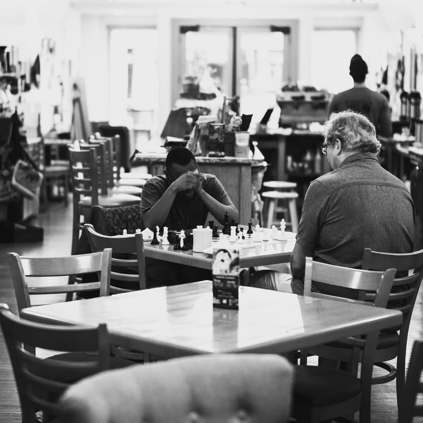 Intense Chess Match