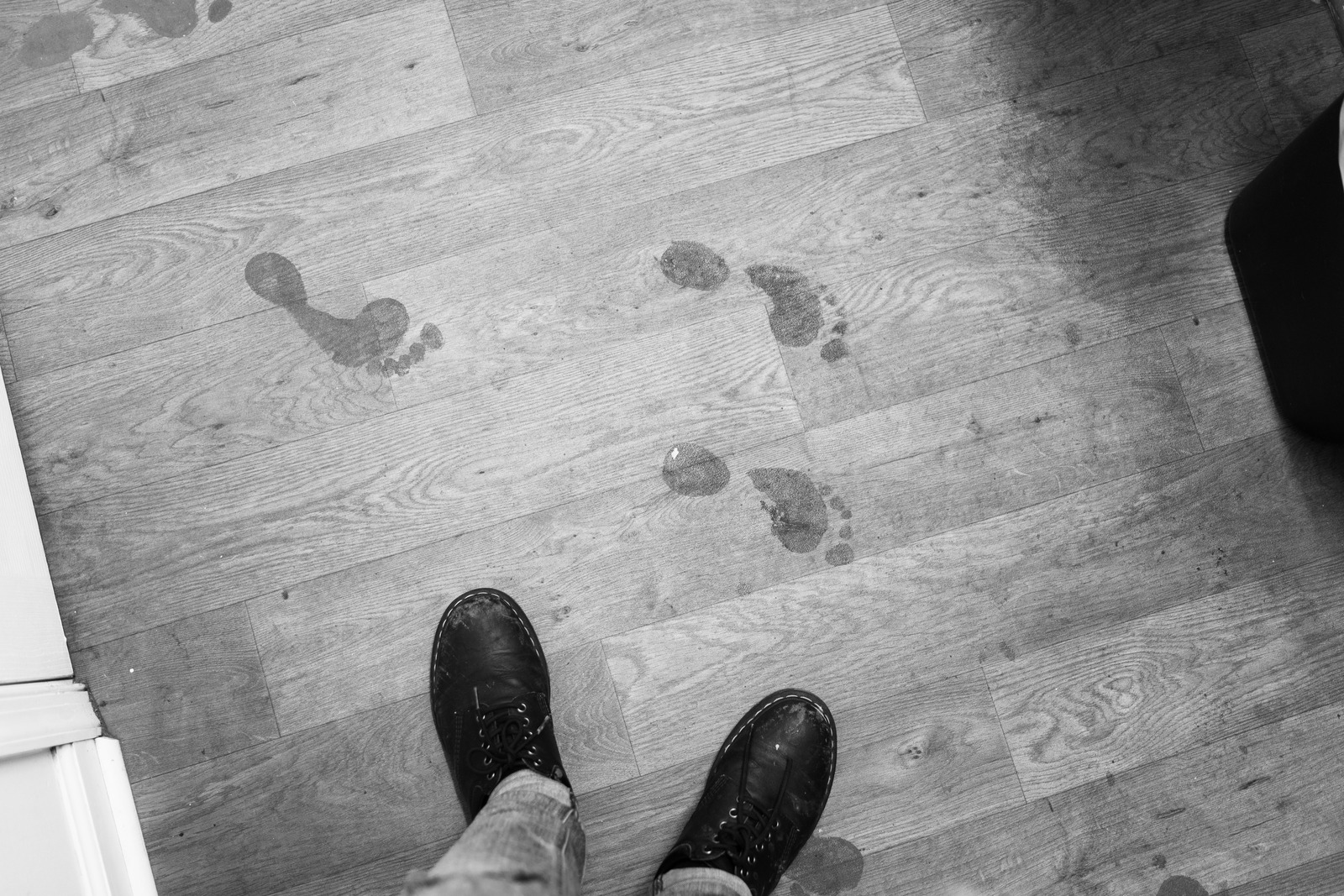 Footprints on Wood