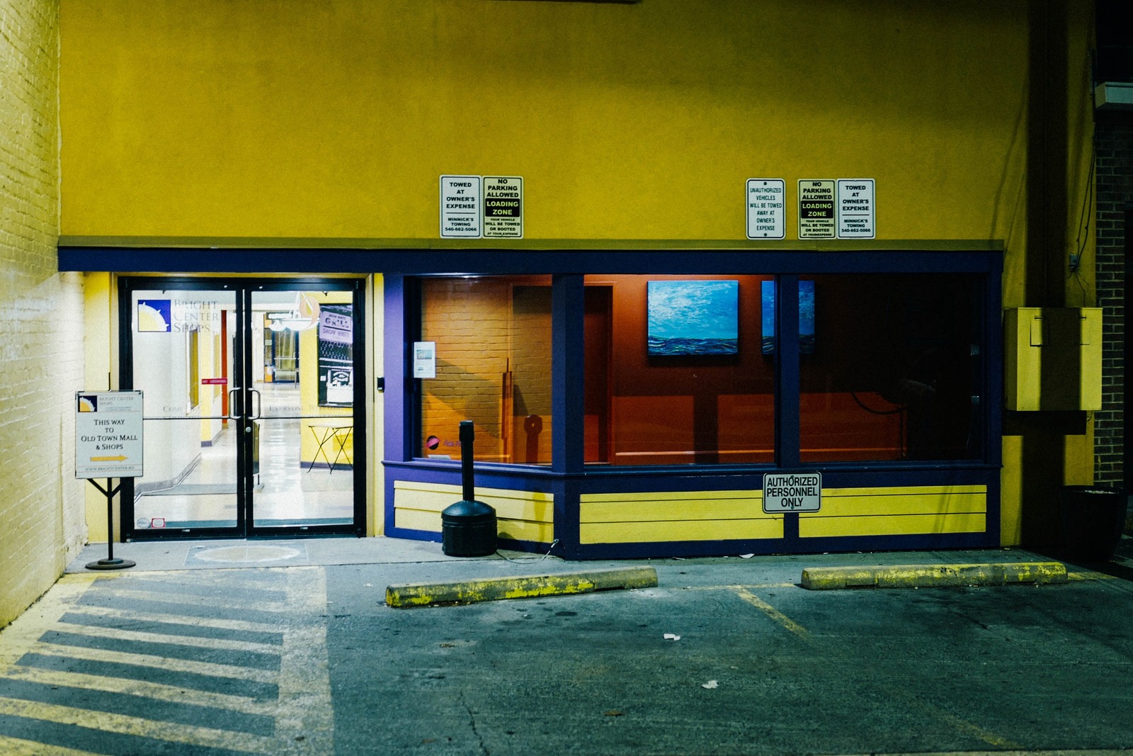Nighttime Entrance