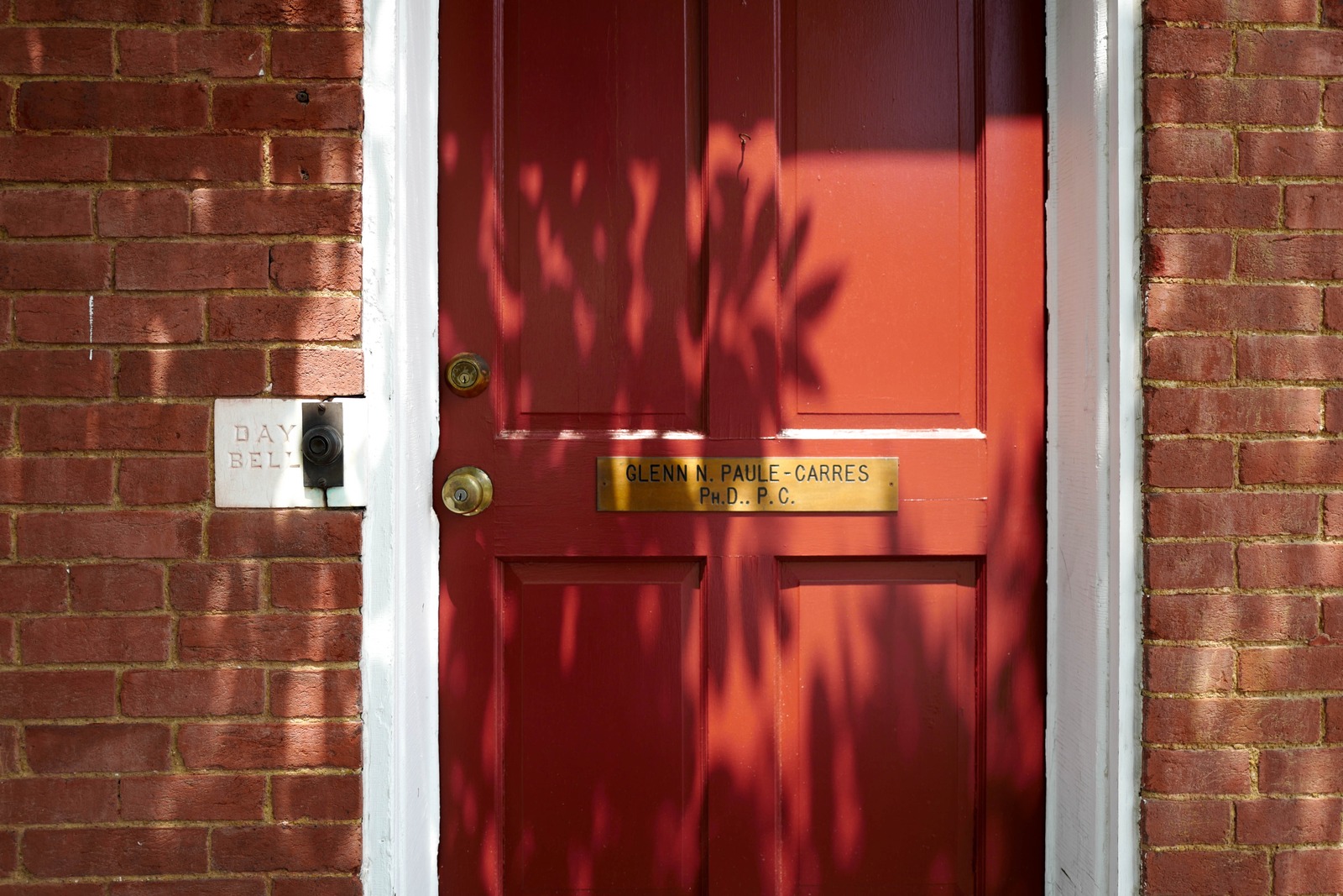 Closed Red Door