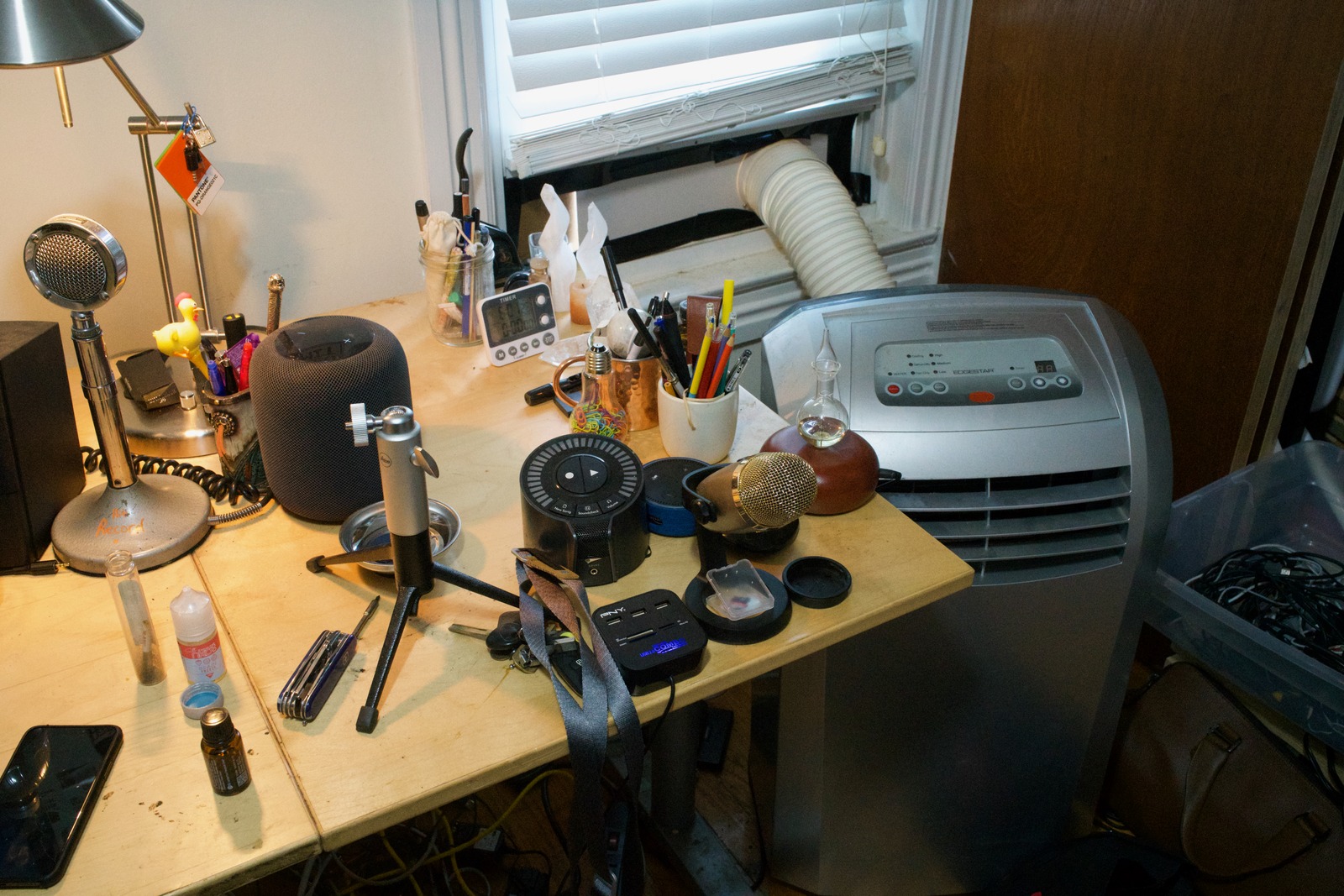 Cluttered Creative Workspace