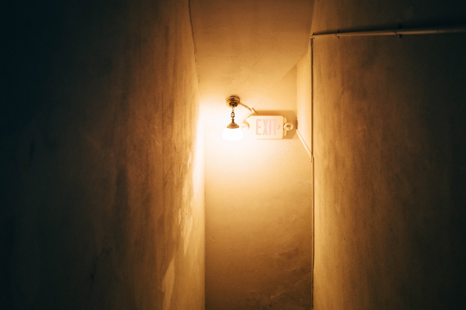Dimly Lit Exit
