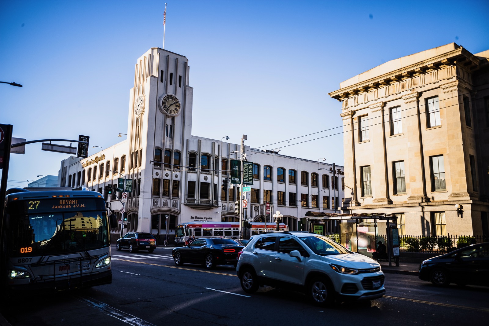 Urban Scene at Dusk