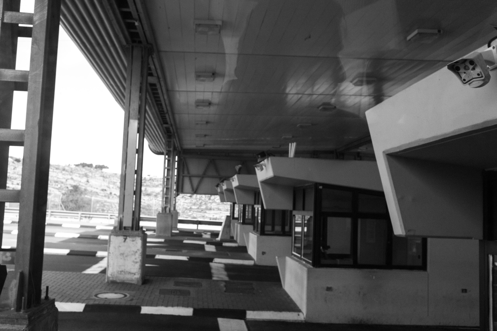 Empty Toll Booths