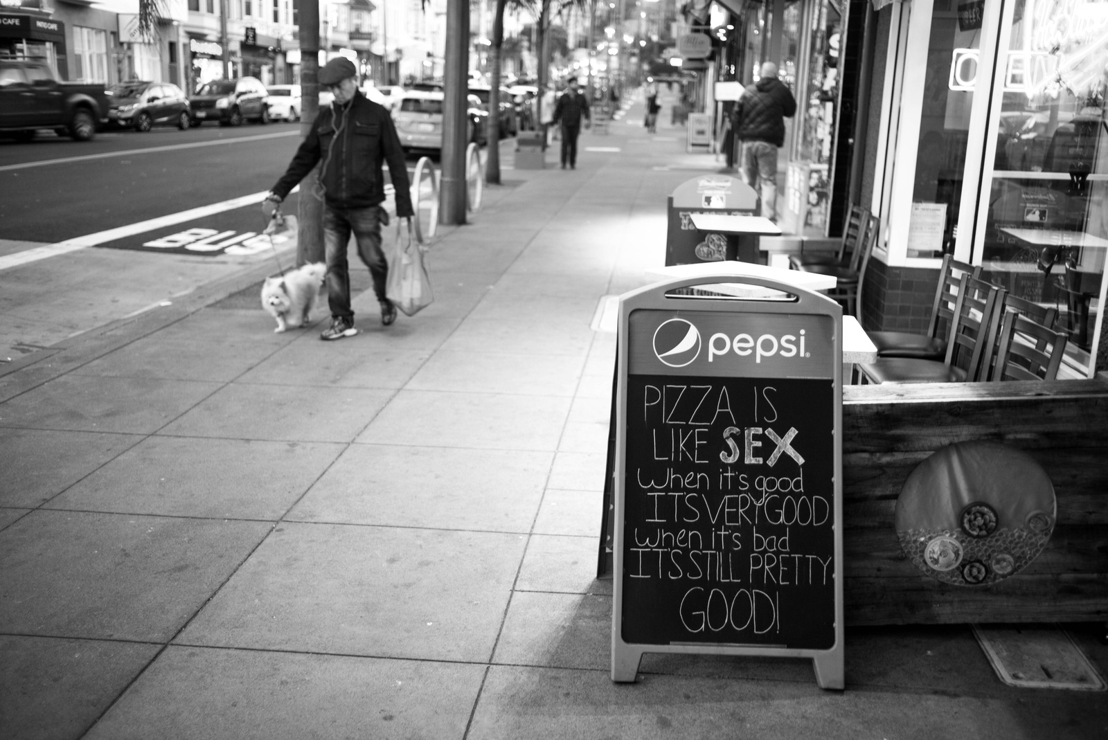 Urban Humor at Dusk