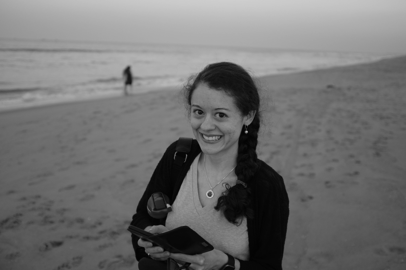 Joyful Beach Moment