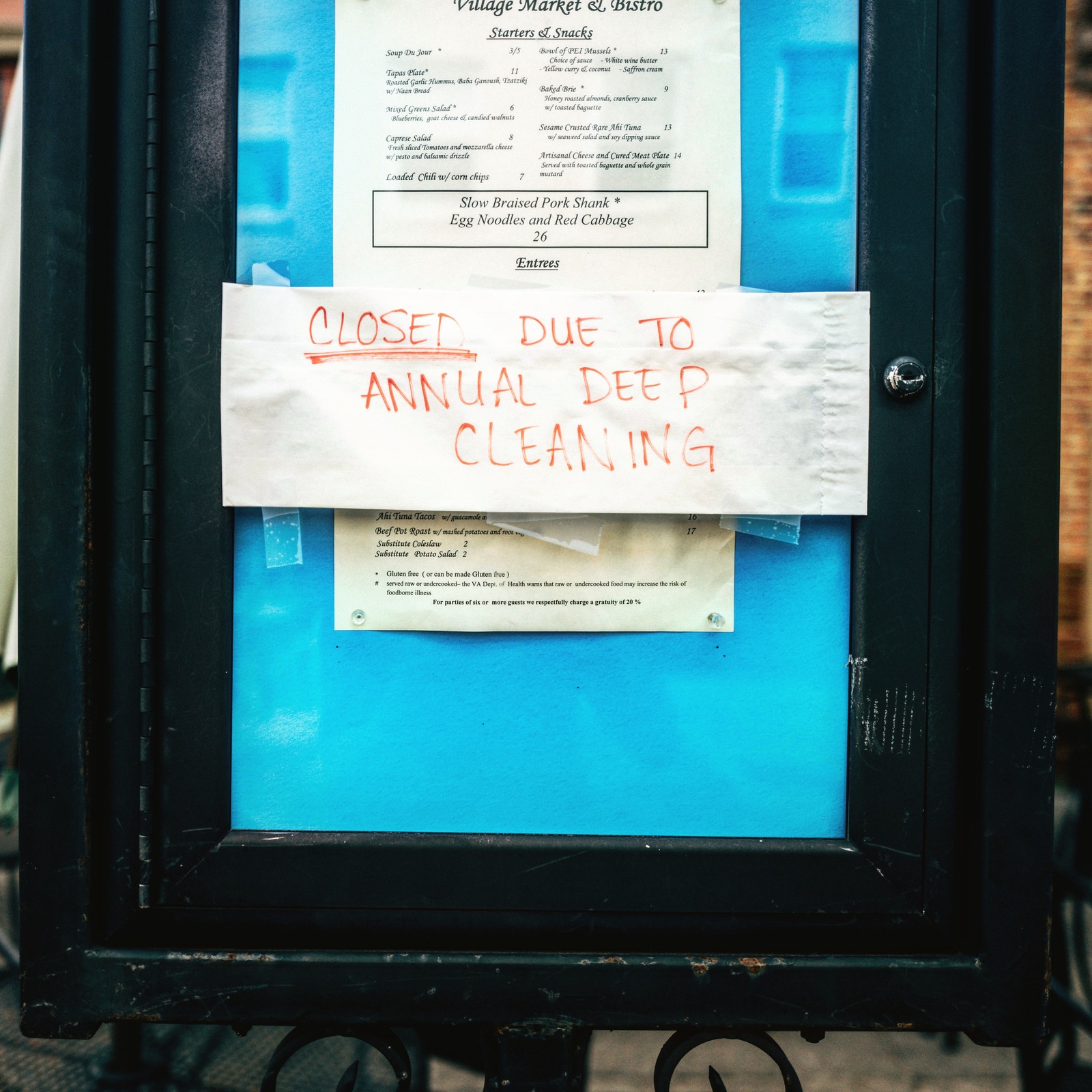 A Notice of Closure