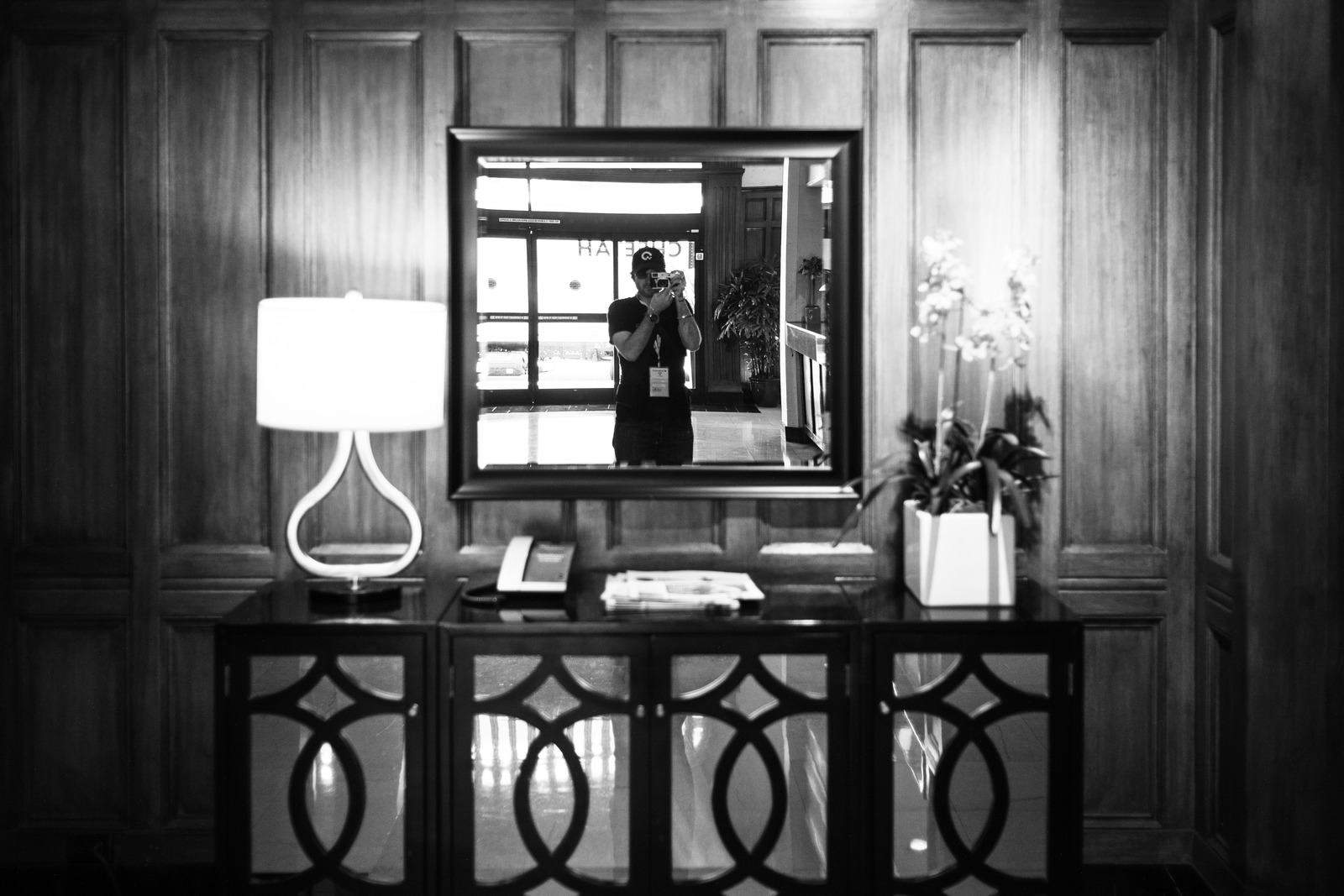 Reflections in a Quiet Lobby