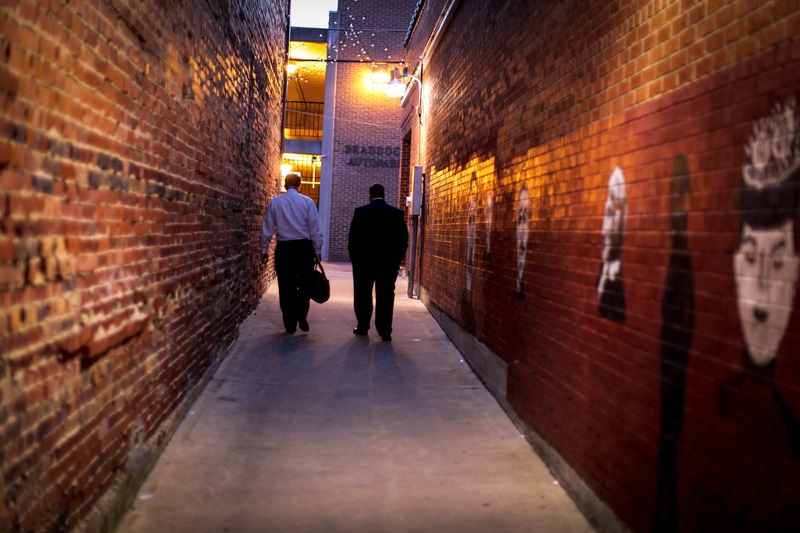 Evening Stroll Through the Alley