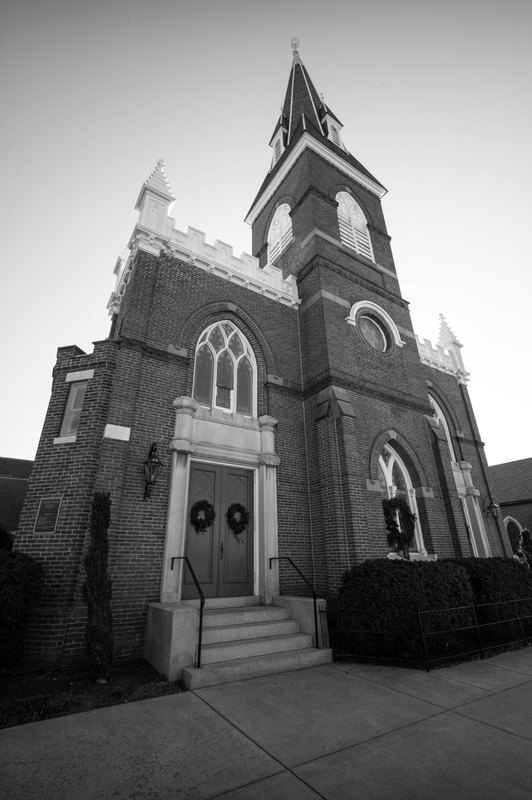 Steeple in Shadows