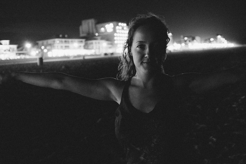 Night Embrace by the Shore