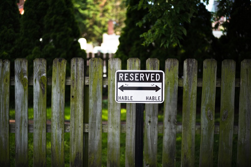 Sign of Reservation