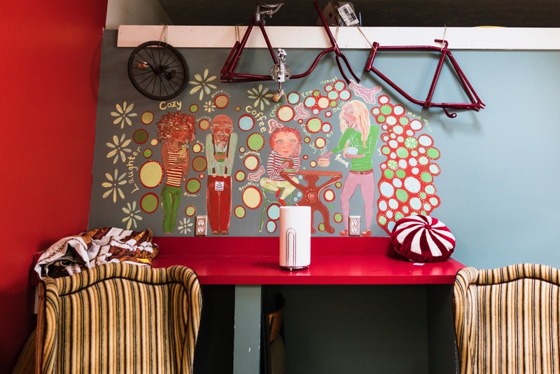 Vibrant Cafe Corner