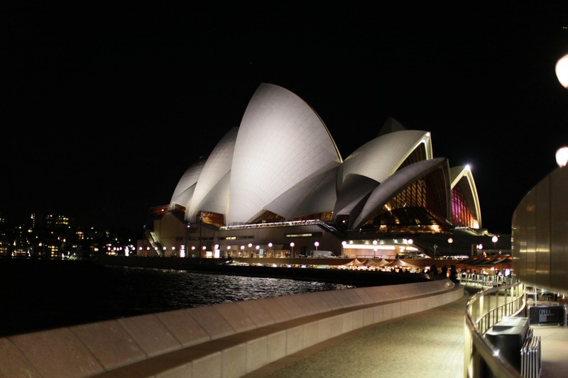 Sydney Silhouetted at Night
