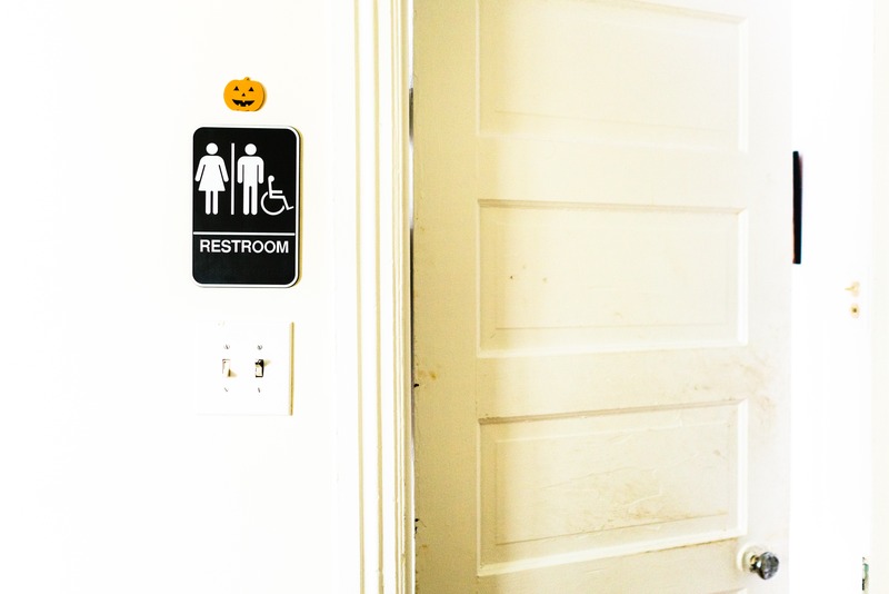 Whimsical Restroom Entrance