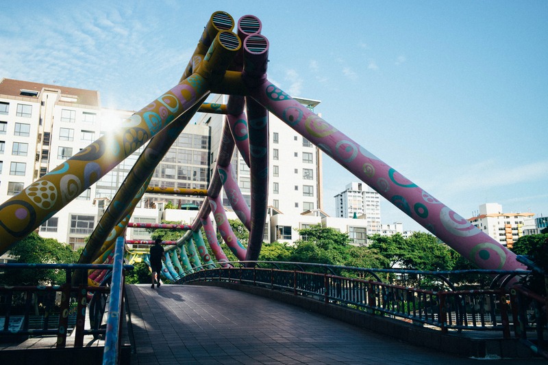 Colorful Urban Bridge