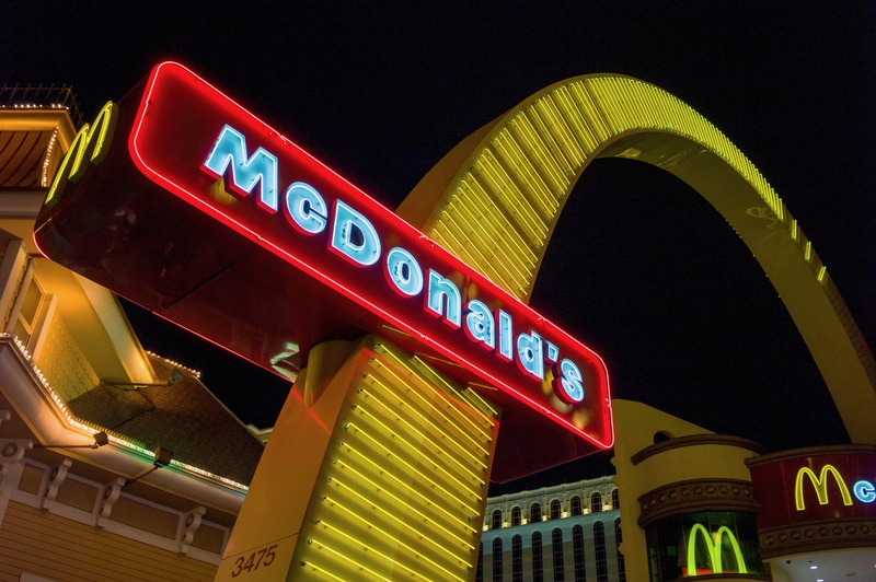Neon Icon at Night
