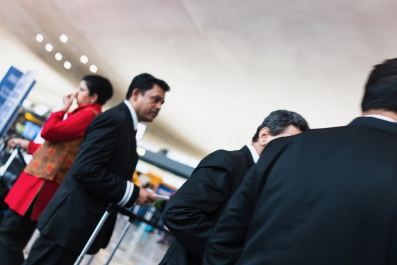 Busy Airport Scene