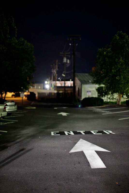 Nighttime Entrance
