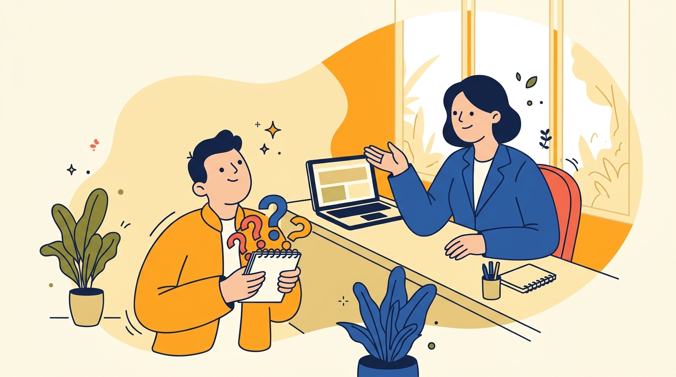 Illustration for the guide: What should you ask an English-speaking professional in Spain before you book?