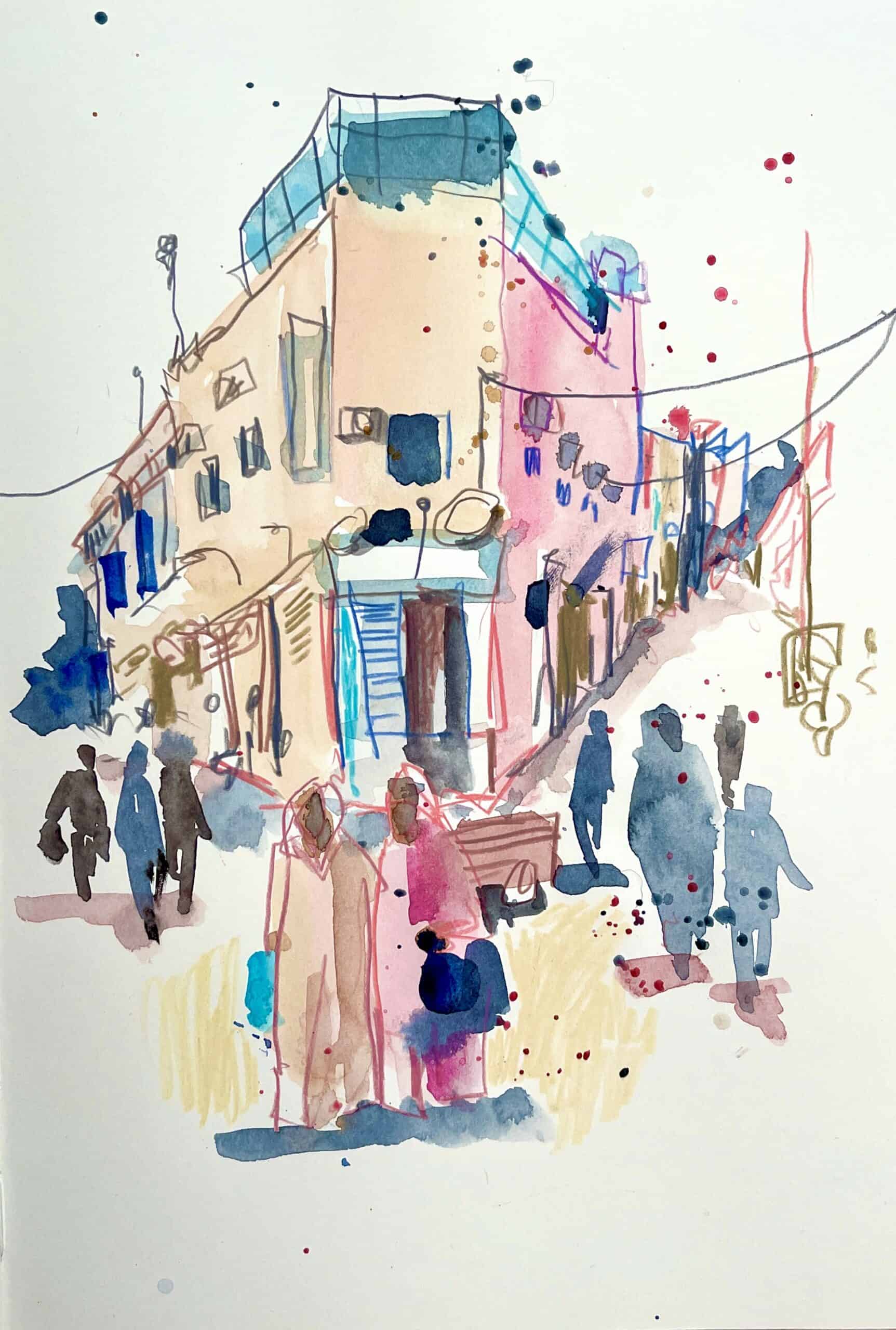 Tegning i Marrakech