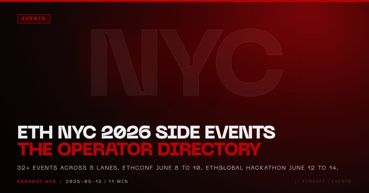 ETH NYC 2026 Side Events: The Operator's Directory