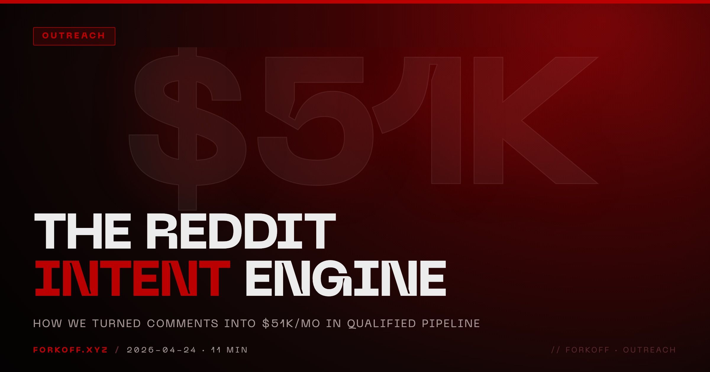 The Reddit Intent Engine: How We Turned Comments Into $51K/mo