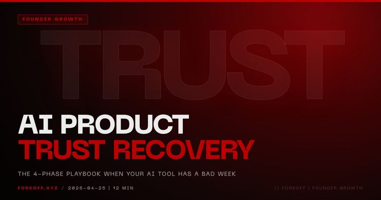 AI Product Trust Recovery: The Founder Playbook for a Bad Week
