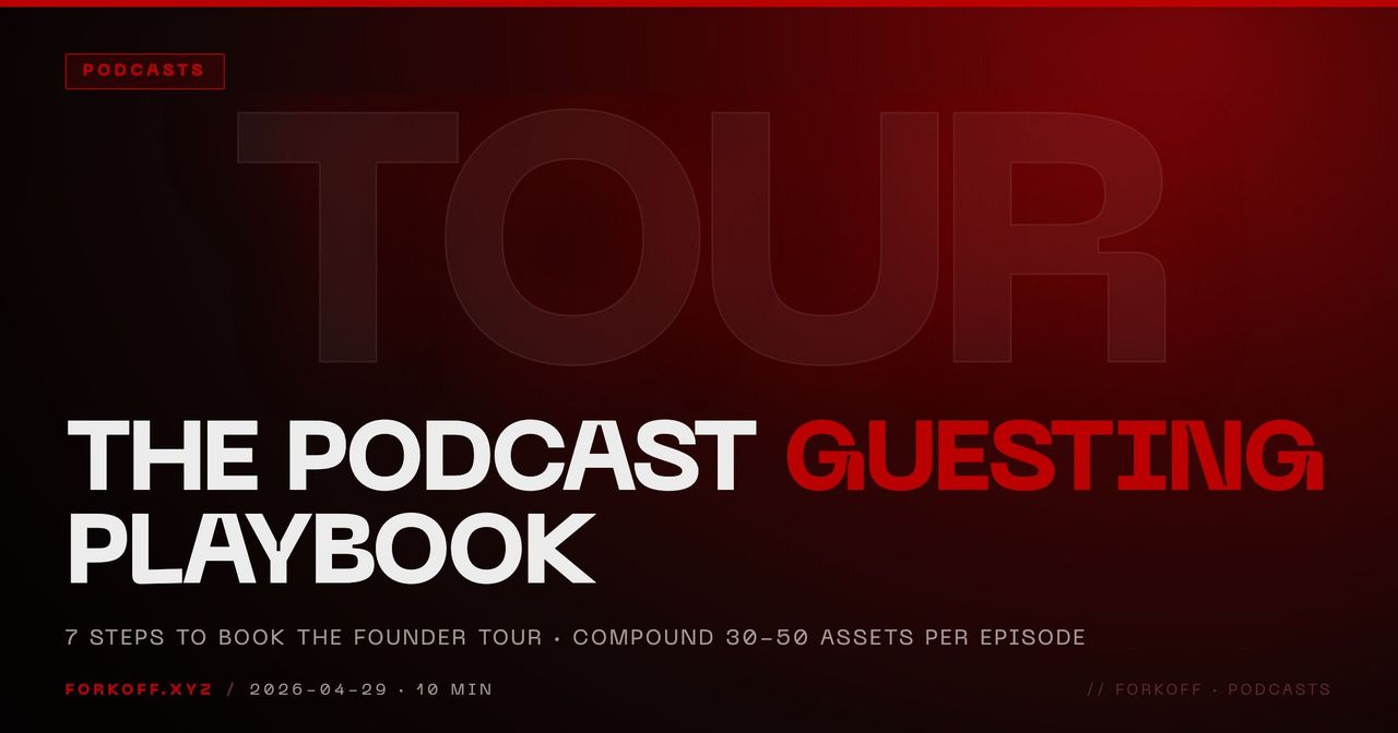 Podcast Guesting Playbook For AI Startup Founders 2026