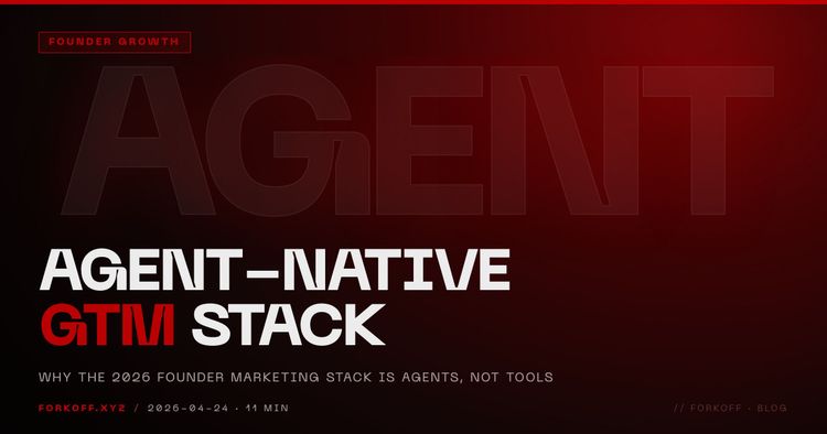 Agent-Native GTM: The 2026 Founder Marketing Stack