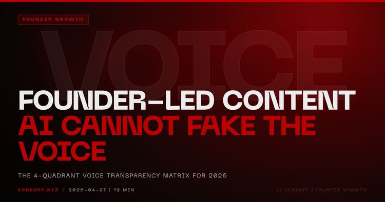 Founder-Led Content Marketing 2026: AI Cannot Fake The Voice