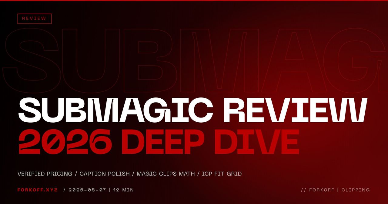 Submagic Review 2026: Honest Pricing, Captions, Magic Clips, Verdict