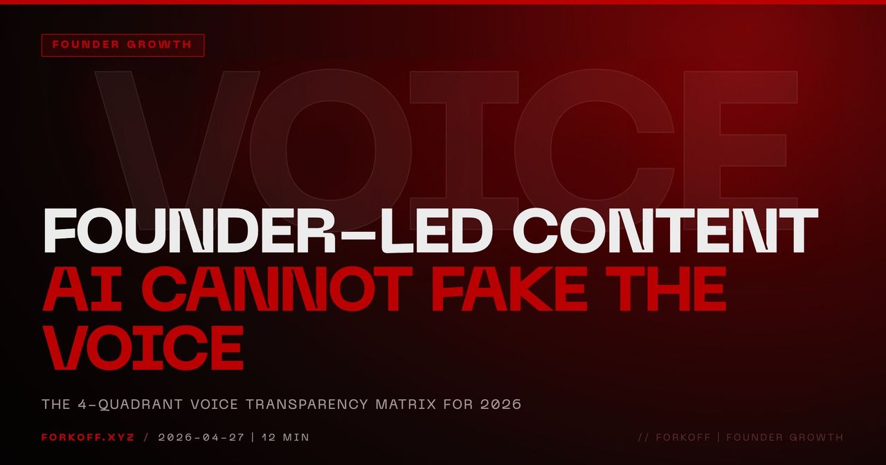 Founder-Led Content Marketing 2026: AI Cannot Fake The Voice