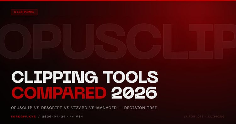 OpusClip vs Descript vs Vizard vs Managed Clipping