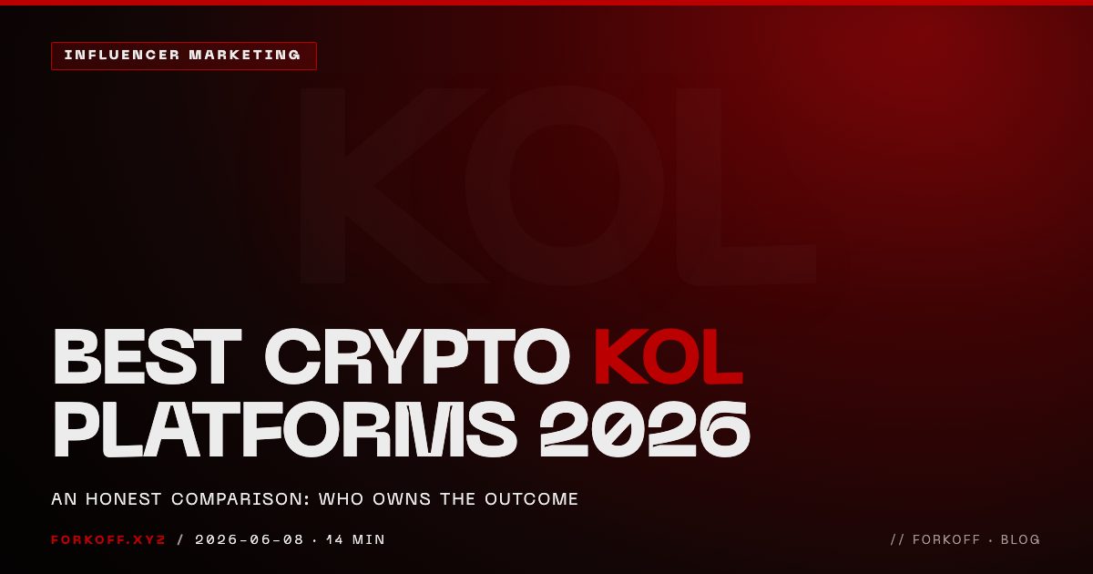 Best Crypto KOL Marketing Platforms in 2026: An Honest Comparison