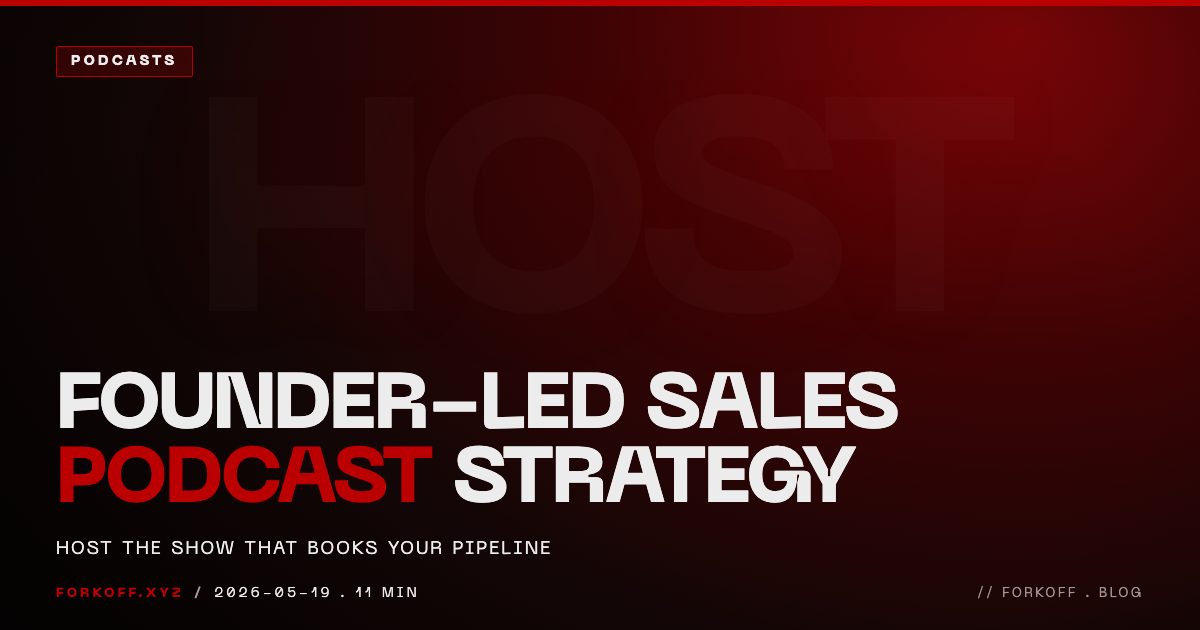 Founder-Led Sales Podcast Strategy 2026: Host the Show That Books Your Pipeline