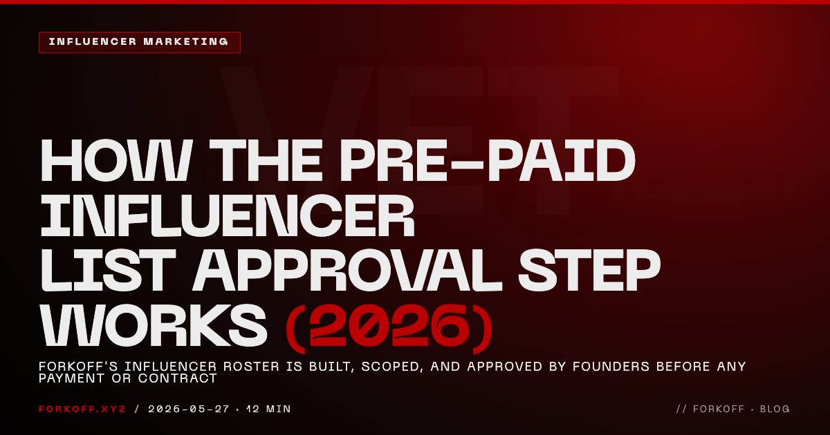 How the Pre-Paid Influencer List Approval Step Works (2026)