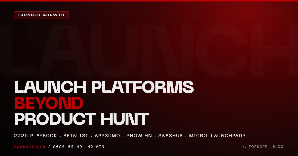 Launch Platforms Beyond Product Hunt, The 2026 Playbook