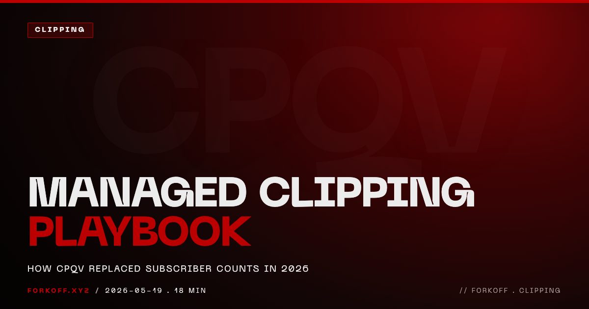 The Managed Clipping Playbook 2026: How CPQV Replaced Subscriber Counts