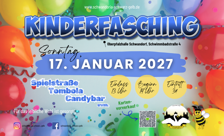 Kinderfasching der Schwandoria Schwarz-Gelb e. V.