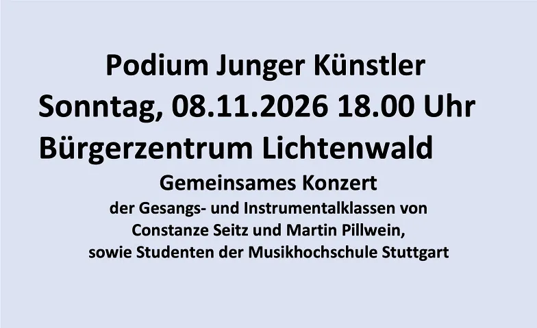 Podium Junger Künstler