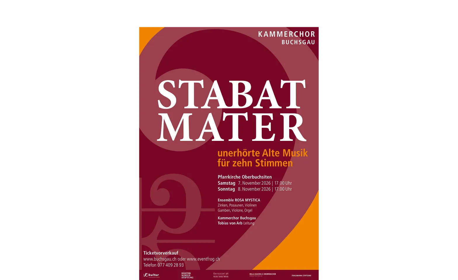 Konzert Kammerchor Buchsgau - "Stabat Mater"