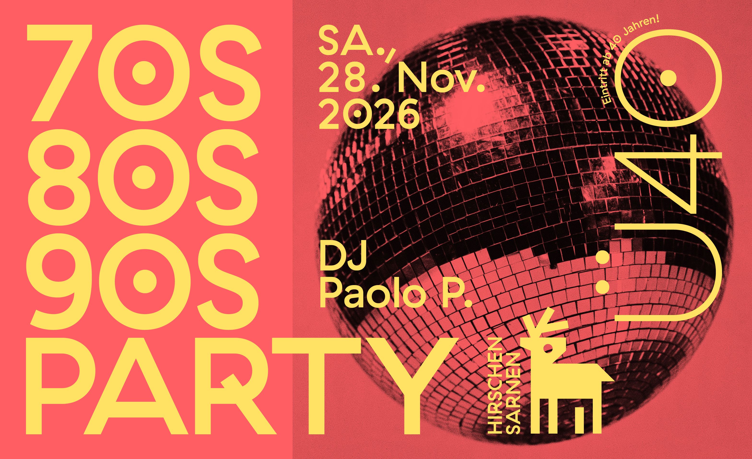 70s, 80s, 90s Party - Ü40