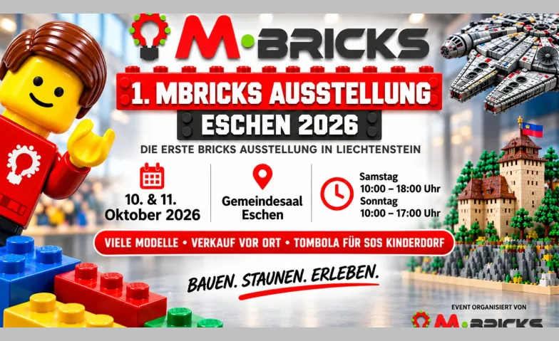 1. MBricks Bausteine-Ausstellung Eschen 2026