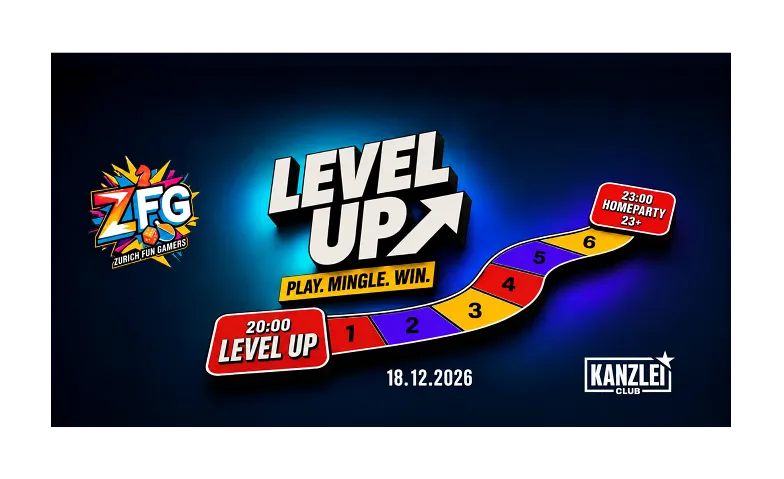 LEVEL UP! — Play. Mingle. Win -Ultimate Friday Night by ZFG!