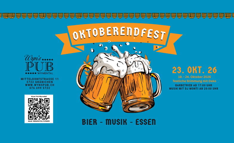 Oktoberendfest im Wyns Pub Wynental