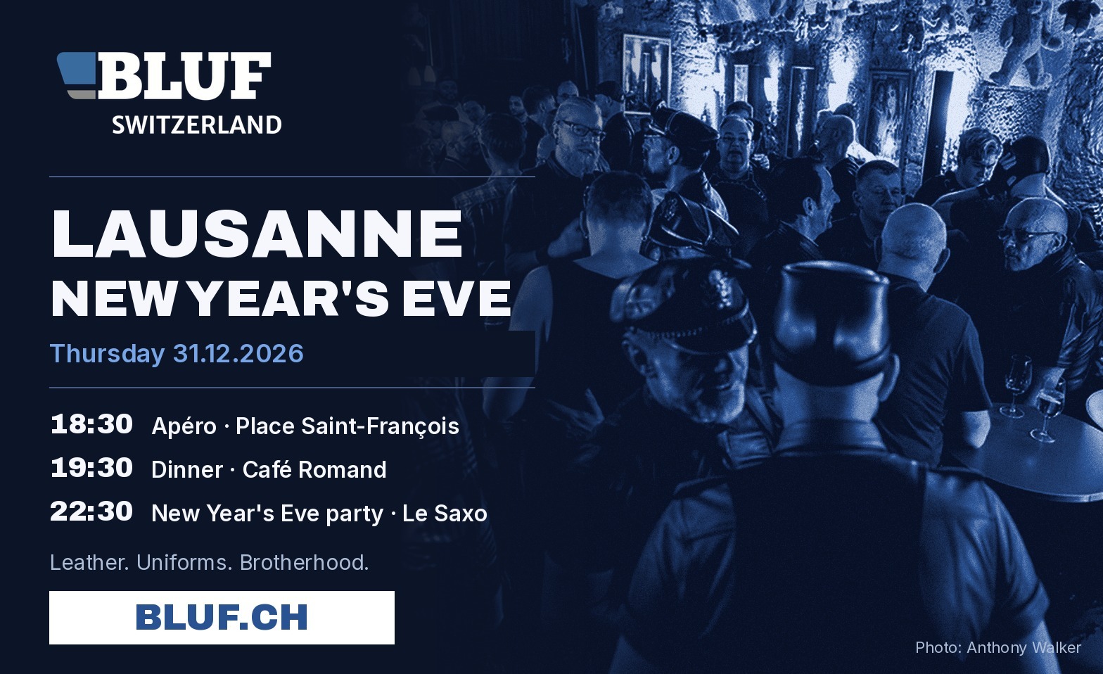 BLUF Lausanne – New Year's Eve Dinner & Social