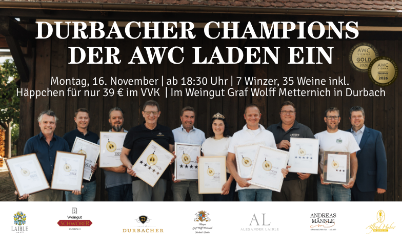 Durbacher Champions  der AWC laden ein