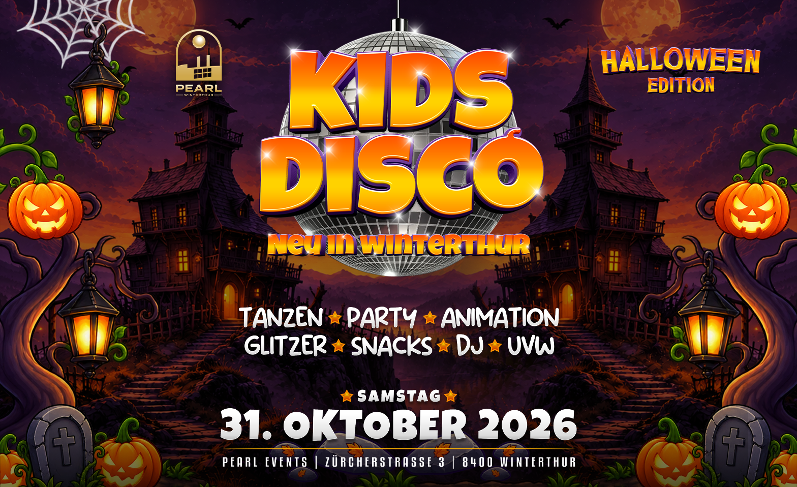 KIDS DISCO - HALLOWEEN EDITION @PEARL EVENT, WINTERTHUR